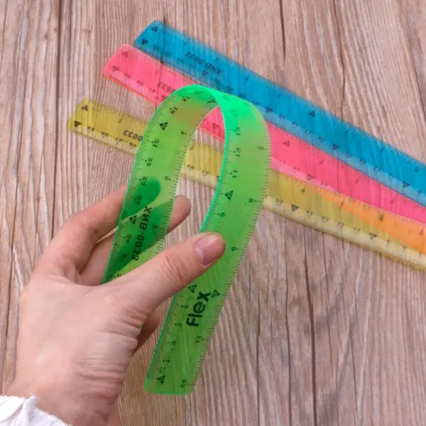 30cm Flexible Multi-Color Ruler for Students - Image 3
