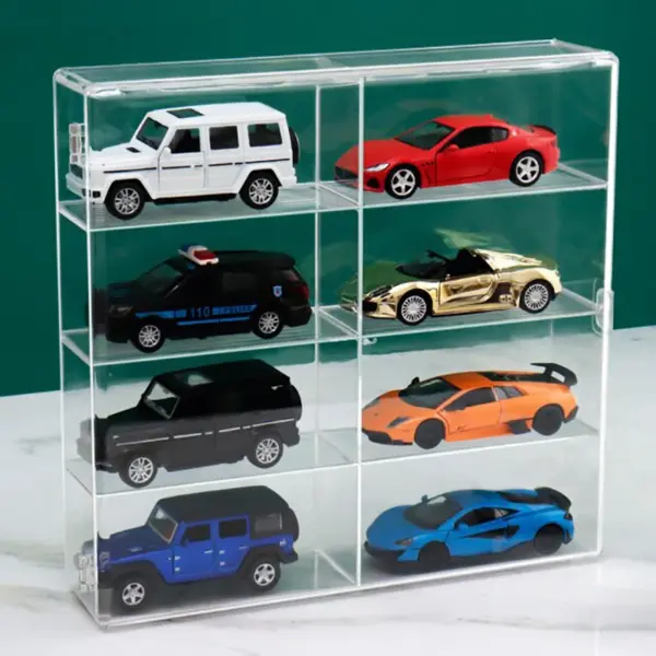 Acrylic Display Case for 8 Toy Cars - Image 2