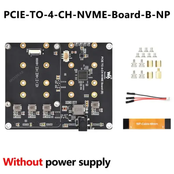 Raspberry Pi 5 PCIe to 4-CH NVMe Adapter Board - Image 7
