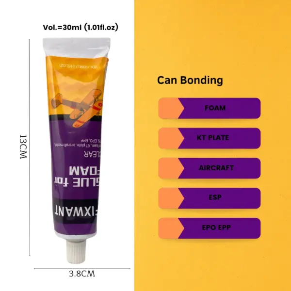 30ML FIXWANT Foam and Model Aircraft Glue - Image 2