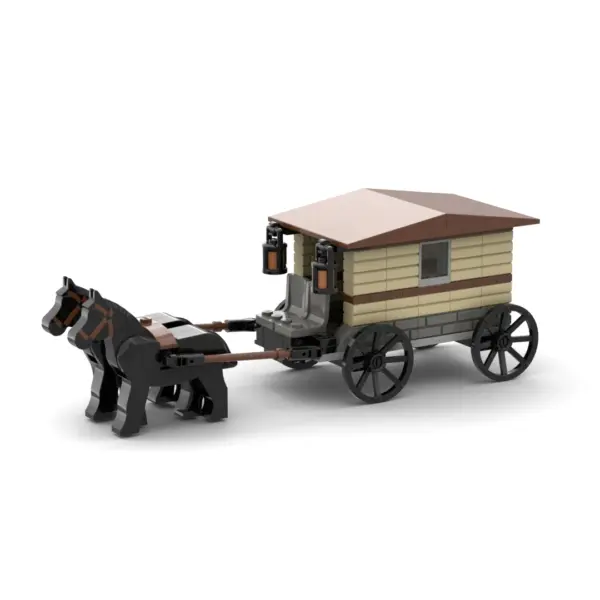 Medieval Carriage Building Blocks Kit for Adults - Image 4