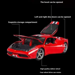 Bburago 1:18 Ferrari 488 GTB Alloy Model 21 Sa6954afa93964e1d819a96e7d31787019