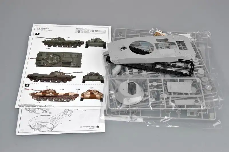 Russian PT-76 Amphibious Tank Model Kit 1/35 5 Russian PT-76 Amphibious Tank Model Kit 1/35 - Image 5