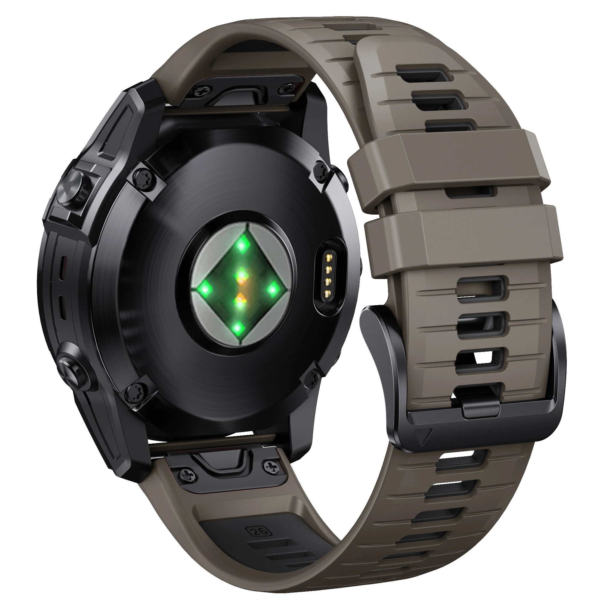 Two Tone Silicone Strap for Garmin Watches 4 Two Tone Silicone Strap for Garmin Watches - Image 4