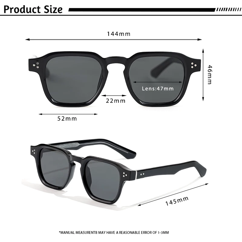 Luxury Square Men's and Women's Sunglasses K40270 5 Luxury Square Men's and Women's Sunglasses K40270 - Image 5