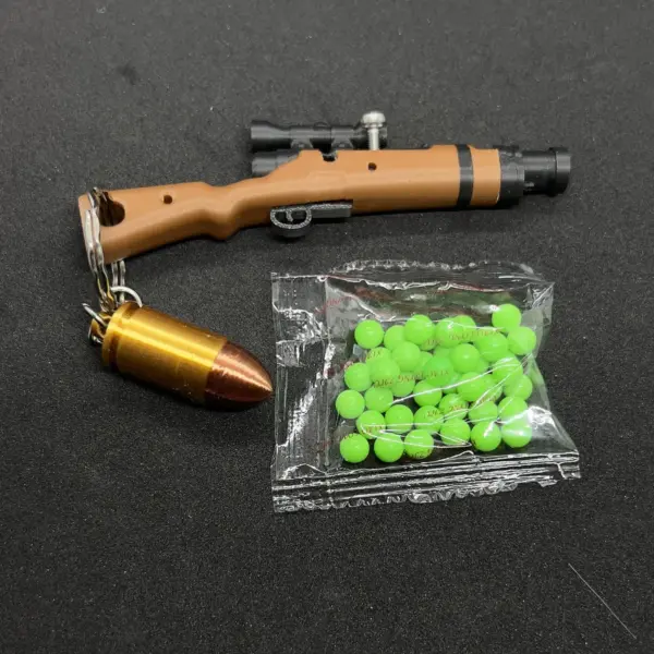 98K 3D Toy Gun Keychain with Ball Launch - Image 7