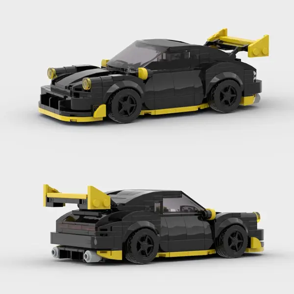Stylized Building Block Toy Car - Image 6