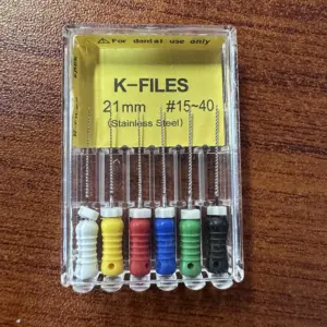 Stainless Steel Dental K-Files 6-Pack 45 Sa8907684d7e64756991bc49a3043b7eca