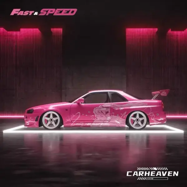 Fast Speed FS 1:64 Skyline GT-R R34 Diecast Model - Image 7