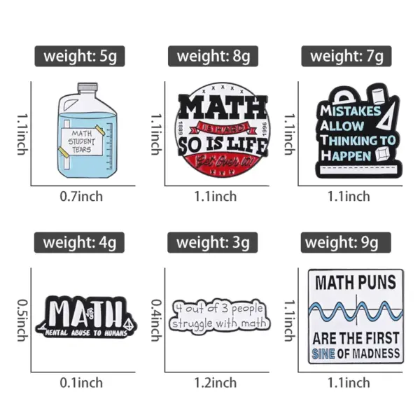 Mathematical Formula Lapel Pin for Students - Image 4