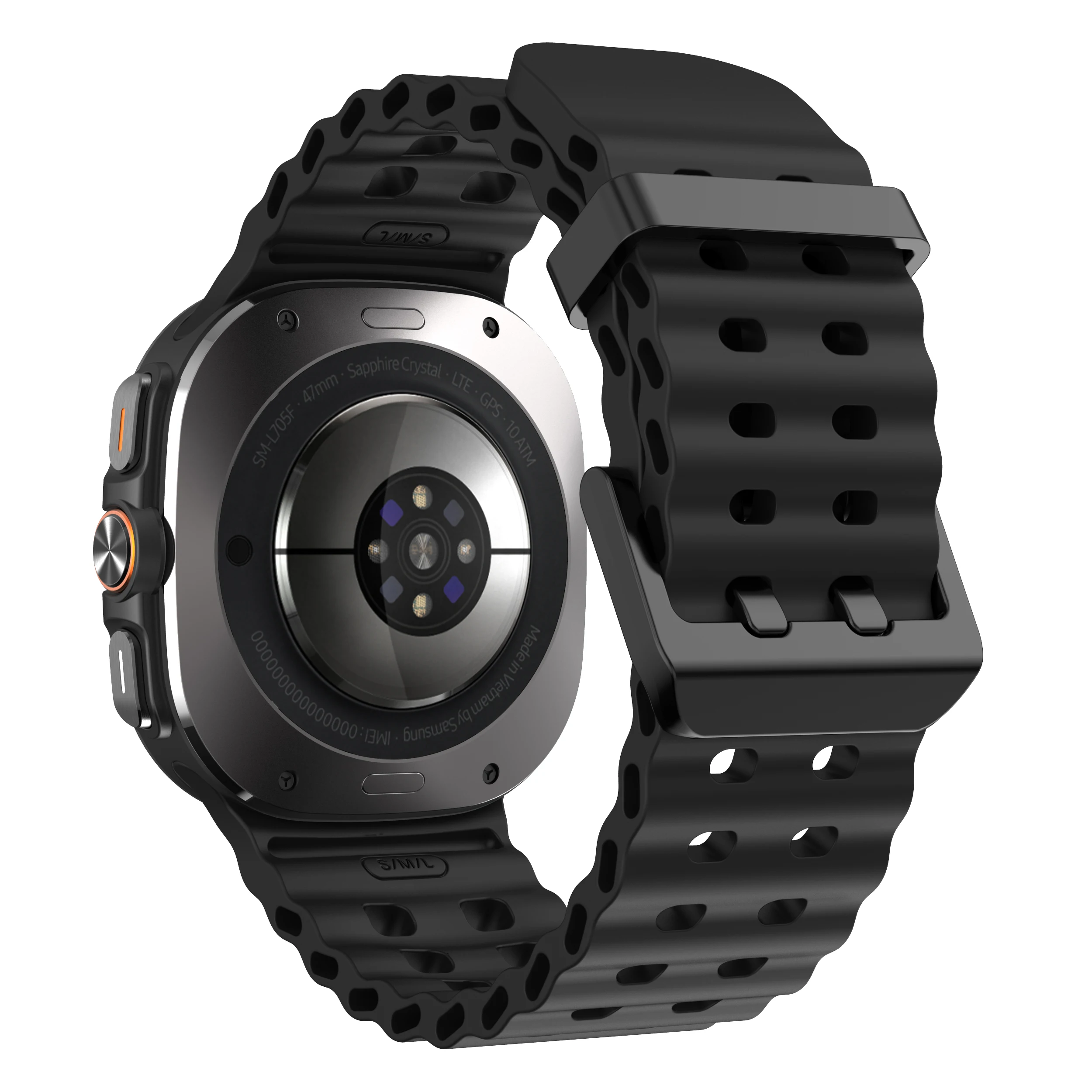 No Gaps Silicone Strap for Galaxy Watch Ultra 47mm 15 No Gaps Silicone Strap for Galaxy Watch Ultra 47mm - Image 15