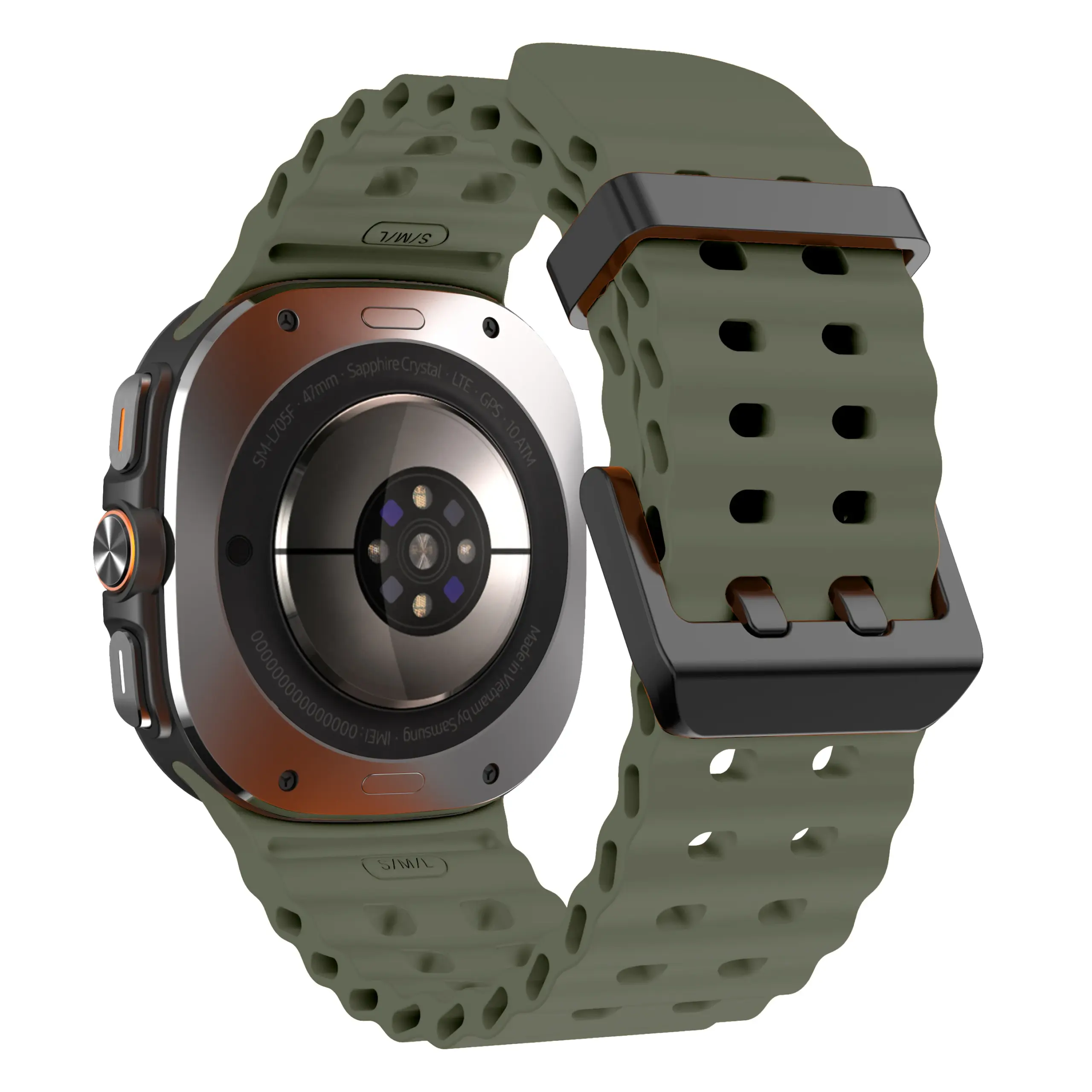 No Gaps Silicone Strap for Galaxy Watch Ultra 47mm 8 No Gaps Silicone Strap for Galaxy Watch Ultra 47mm - Image 8