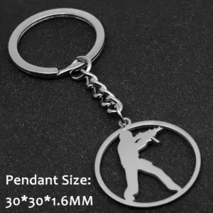 AK-47 Metal Replica Keychain Model 79 Sa9888cd45d0c465b847279dbda53ade0b 2