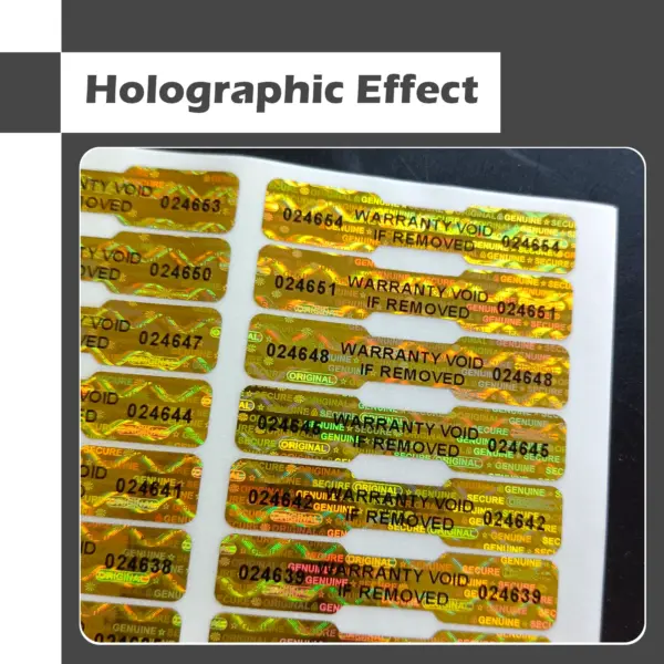 Bone Shape Holographic Sticker Labels 250pcs - Image 5