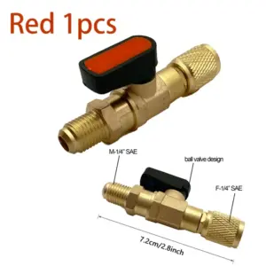 Refrigerant Ball Valve Adapter 1/4 inches SAE 23 Sa9fc5e48dd4d4ee69a6109e9eb885731n