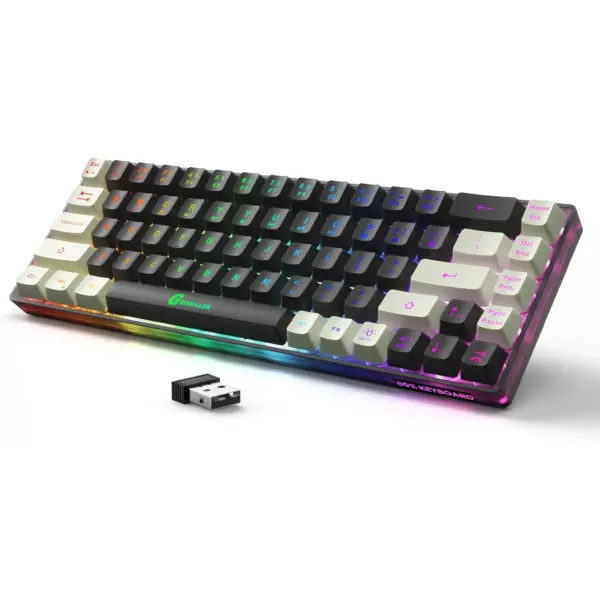 Wireless Rechargeable Gaming Keyboard 68 Keys - Image 7