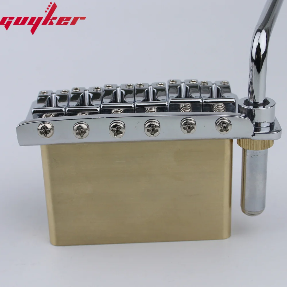 Guyker Chrome Black Gold Guitar Tremolo Bridge 4 Guyker Chrome Black Gold Guitar Tremolo Bridge - Image 4