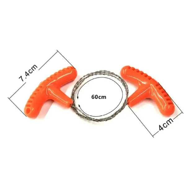 Portable Steel Wire Saw with Finger Handles - Image 5