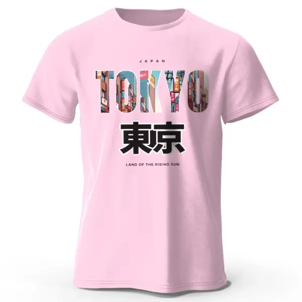 Tokyo Printed Cotton Casual T-Shirt for Men and Women - Image 3