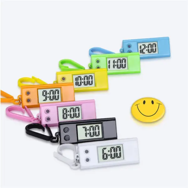 NoEnName_Null Student Digital Clock Keychain D1524GHV - Image 2