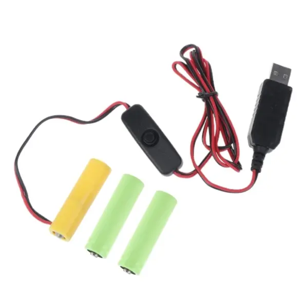 4-Pack Rechargeable AA/AAA Battery Set with USB - Image 9