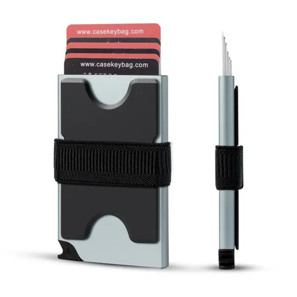 Minimalist RFID Blocking Metal Popup Wallet - Image 15