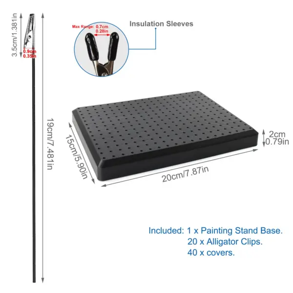 Evemodel Large Hole Model Painting Set with Clips - Image 3