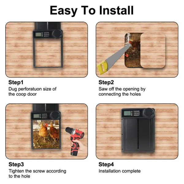 Automatic Chicken Coop Door with Timer Control - Image 2