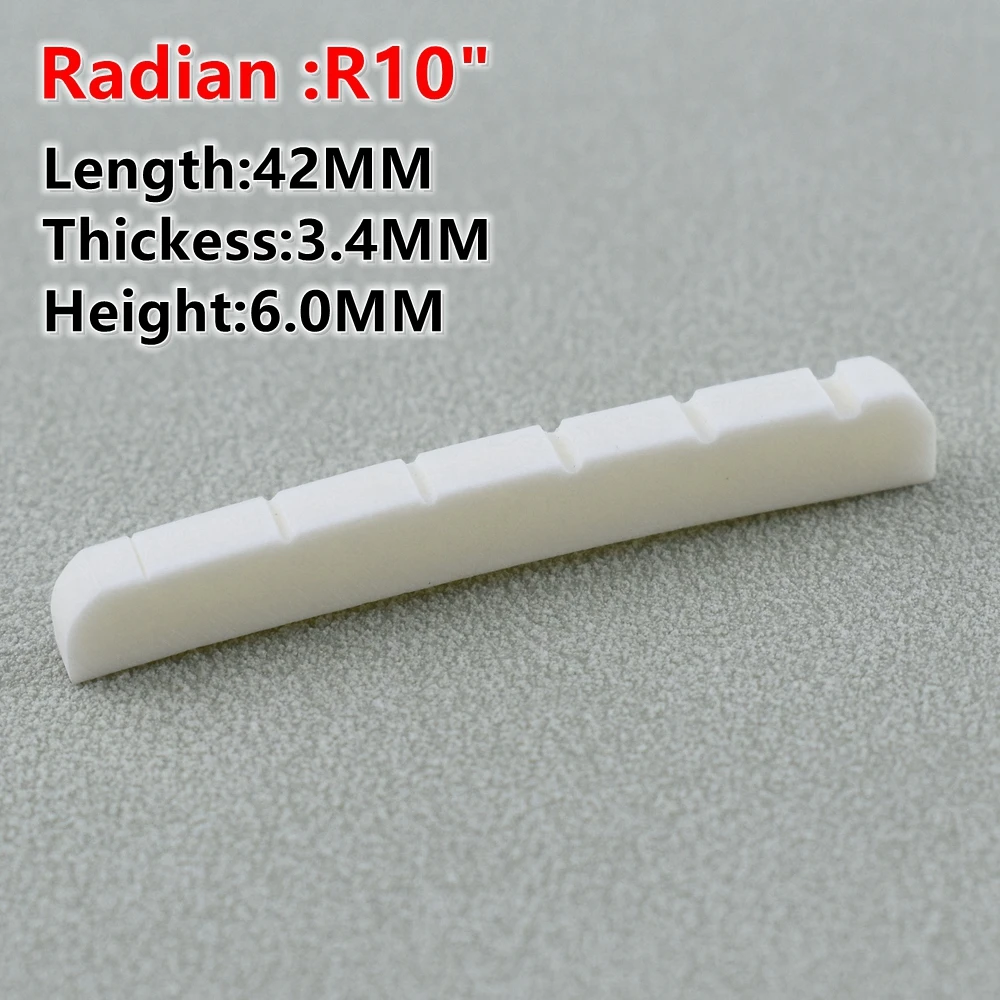 Flat Bone Nut for Electric Guitar 42mm/43mm 9 Flat Bone Nut for Electric Guitar 42mm/43mm - Image 9