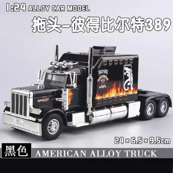 Diecast 1/24 Peterbilt 389 Truck Model - Image 10