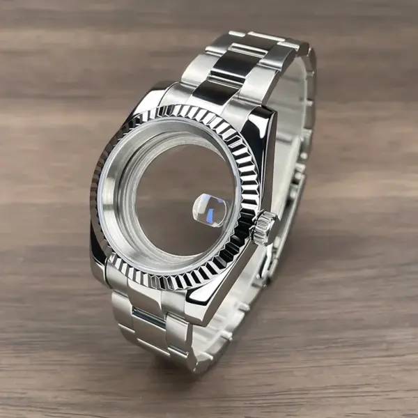 Fluted Bezel Watch Case for NH35 NH36 Movement - Image 2