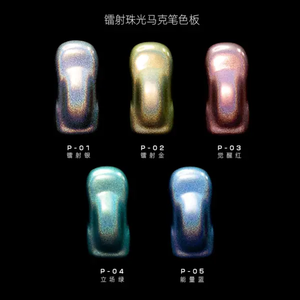 HOBBY MIO Pearlescent Oil-Based Marker Set - Image 4