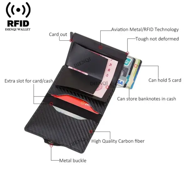 Airtag Wallet with RFID Blocking Card Holder - Image 6