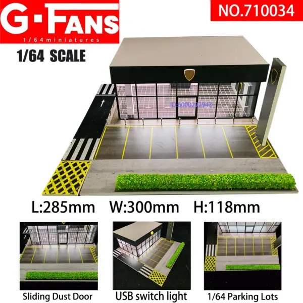 1/64 Scale Car Garage Diorama Display Model - Image 25