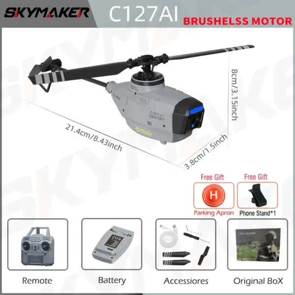 C127AI C127 C128 RC Helicopter with Camera - Image 8