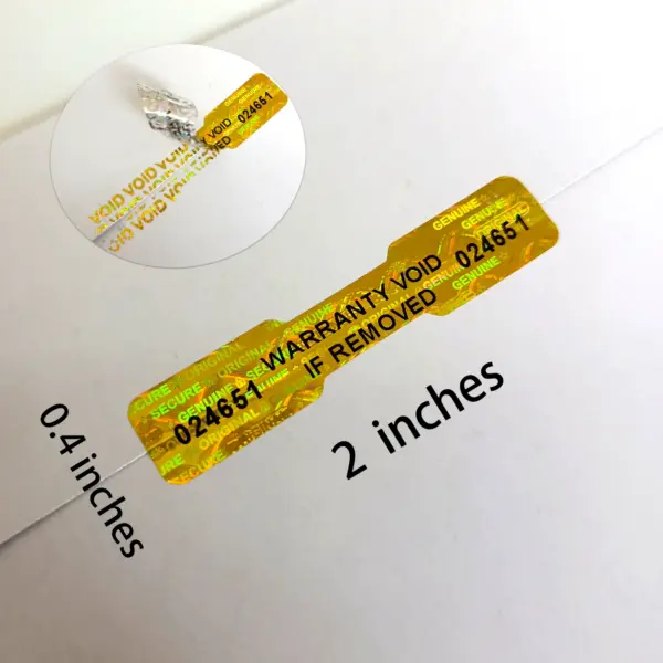 Bone Shape Holographic Sticker Labels 250pcs - Image 4
