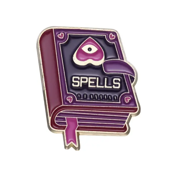 Magical Spells Book Witch Enamel Pins - Image 10
