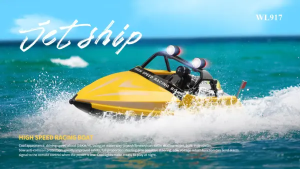 Wltoys WL917 Mini RC Speedboat with Remote - Image 13