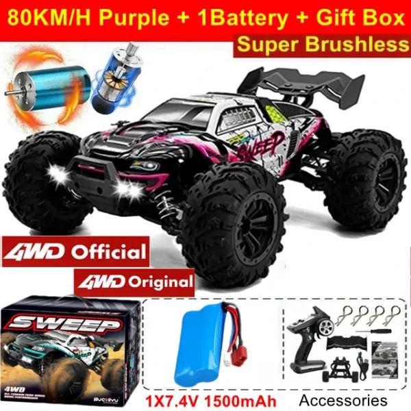 4WD High-Speed Off-Road RC Car 80KM/H - Image 16