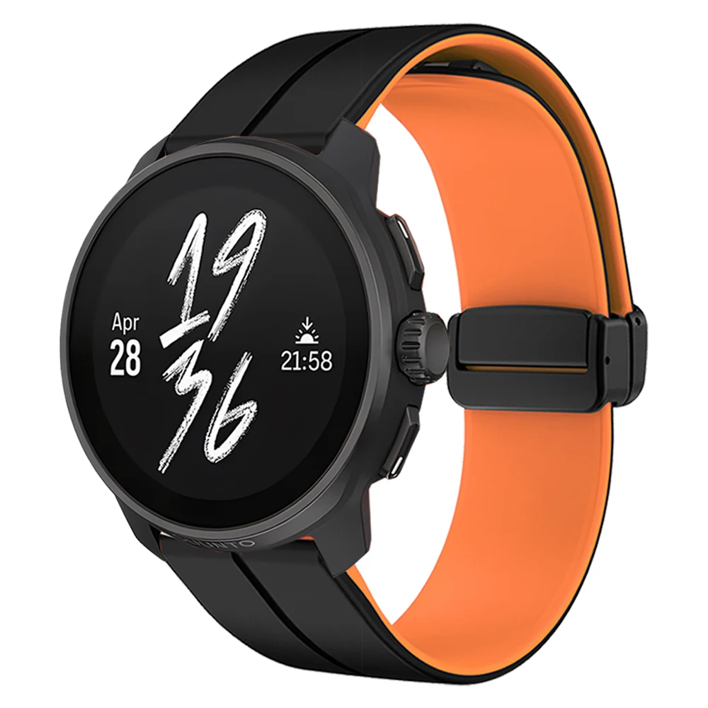 22mm Silicone Magnetic Buckle Strap for Suunto 2 22mm Silicone Magnetic Buckle Strap for Suunto - Image 2
