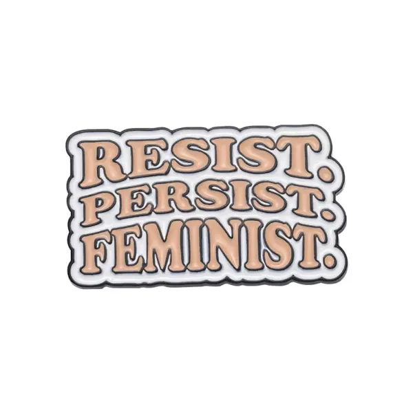Feminist Enamel Pin Custom Girl Power Brooch - Image 9