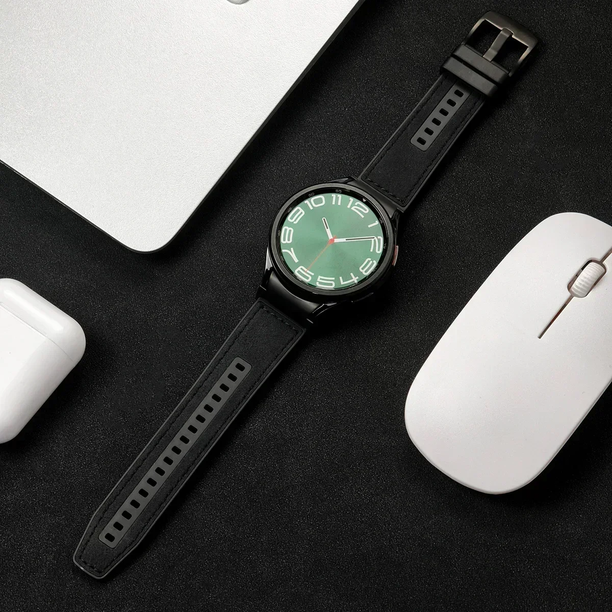 22mm Leather & Silicone Band for Samsung Galaxy Watch 6/5 10 22mm Leather & Silicone Band for Samsung Galaxy Watch 6/5 - Image 10