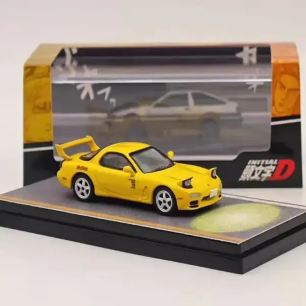 1/64 Alloy RX7 FD3S D RED SUNS Diecast Model Car - Image 2