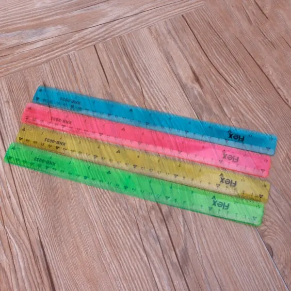 30cm Flexible Multi-Color Ruler for Students - Image 4