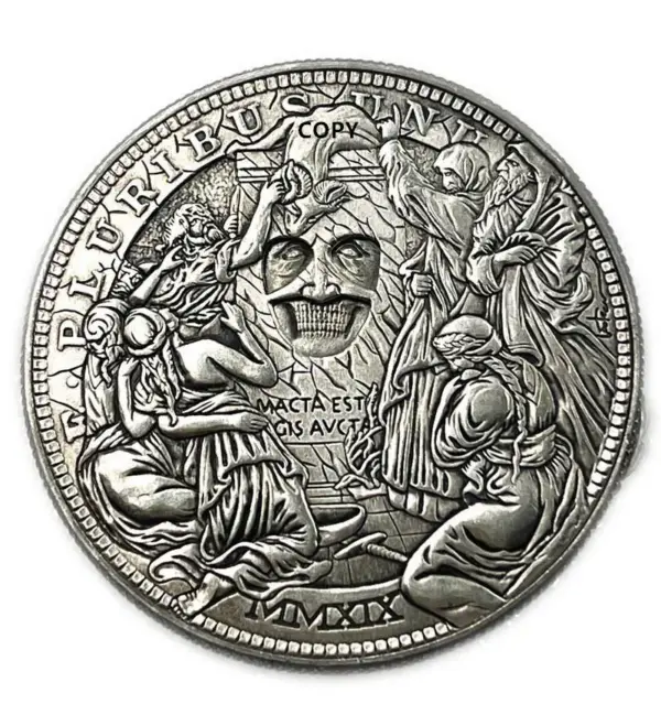Movable Challenge Coin with Transforming Face - Image 2