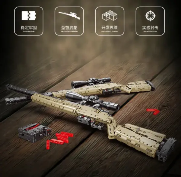 Building Block Toy Gun Set with Bullets - Image 5