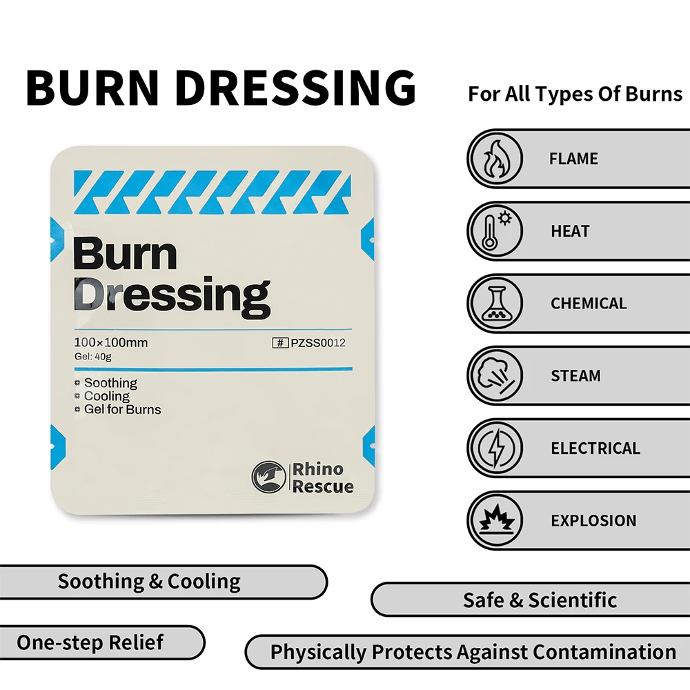 Rhino Rescue Burn Dressing 100x100mm 3 Rhino Rescue Burn Dressing 100x100mm - Image 3