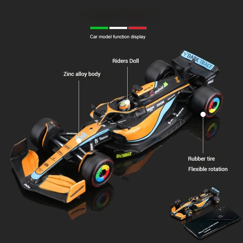 Bruago 1:43 McLaren MCL36 F1 Die-Cast Car Model 3 Bruago 1:43 McLaren MCL36 F1 Die-Cast Car Model - Image 3