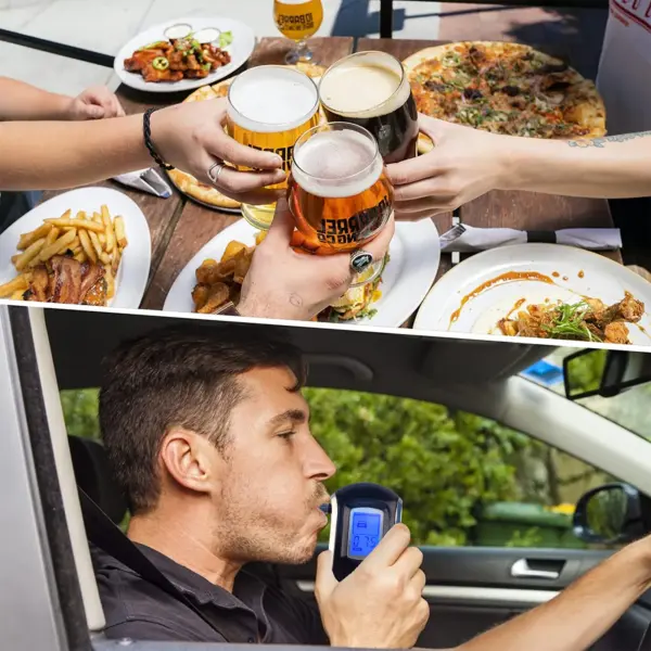 Digital Alcohol Breathalyzer with LCD Display No Battery - Image 2