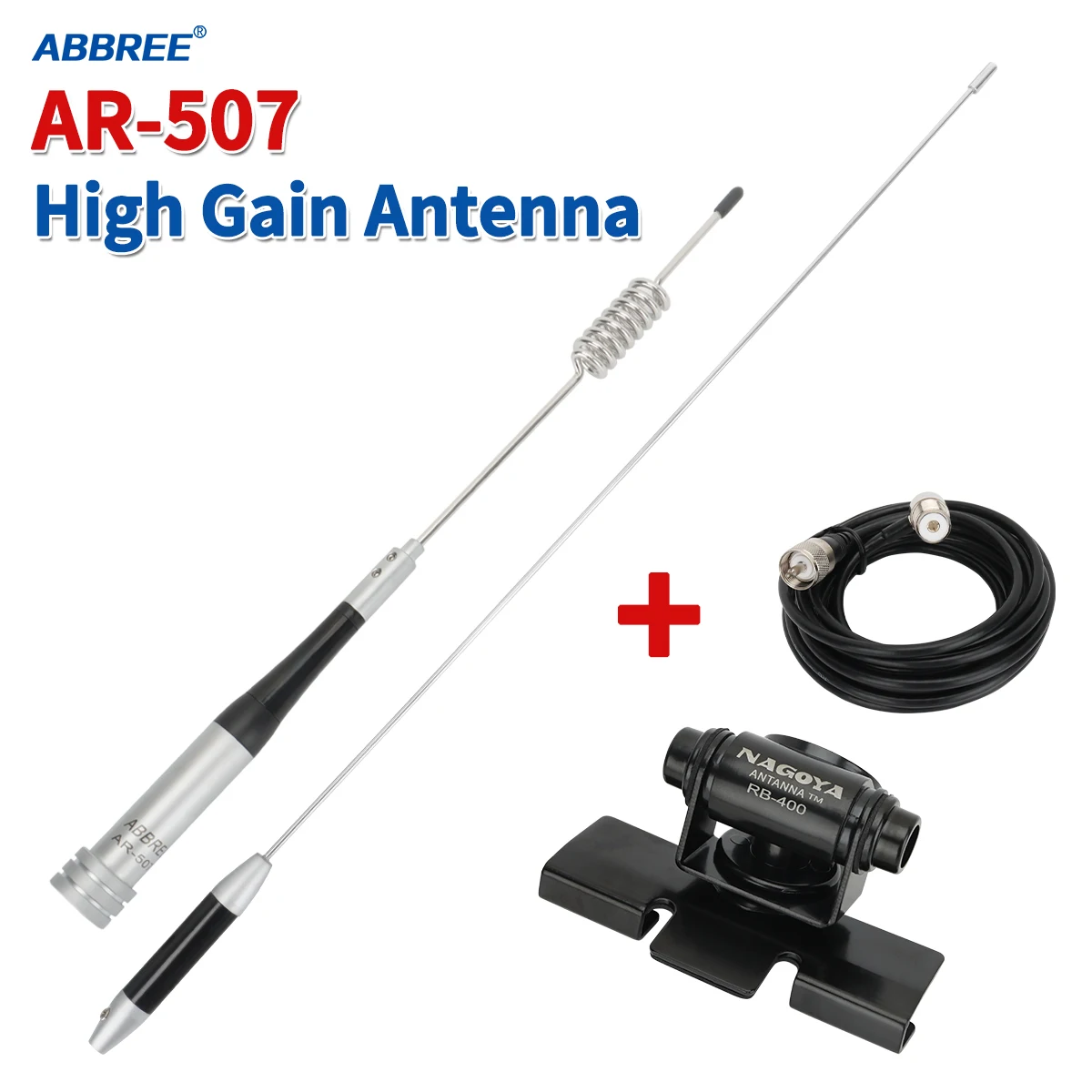 ABBREE AR-507 Dual Band Mobile Antenna 150W 7 ABBREE AR-507 Dual Band Mobile Antenna 150W - Image 7